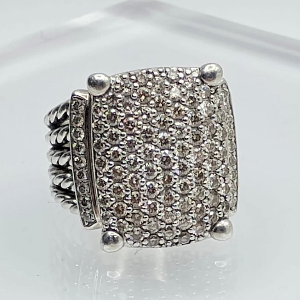 David Yurman Wheaton 20x16 Pave Diamond Ring